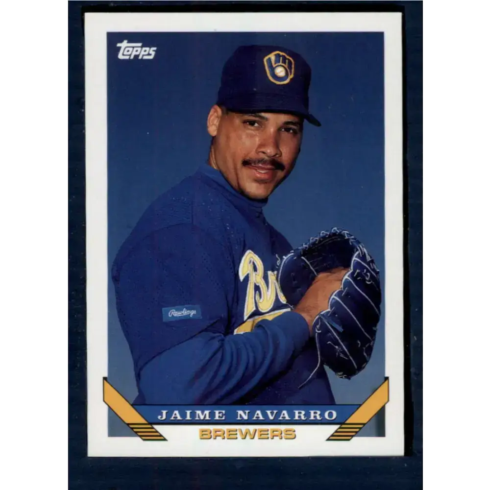 1993 Topps #369 Jaime Navarro NM-MT Milwaukee Brewers Baseball Card - Baseball Card Single