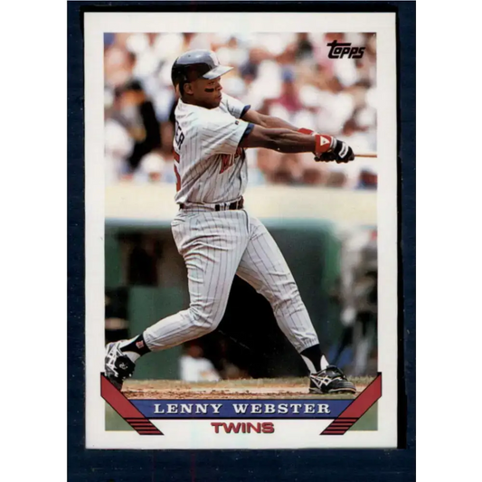 1993 Topps #37 Lenny Webster NM-MT Minnesota Twins Baseball Card