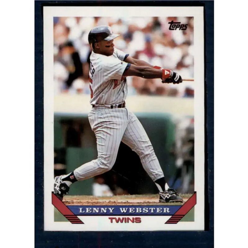 1993 Topps #37 Lenny Webster NM-MT Minnesota Twins Baseball Card - Baseball Card Single