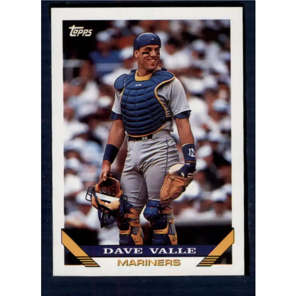 1993 Topps #370 Dave Valle NM-MT Seattle Mariners Baseball Card - Baseball Card Single