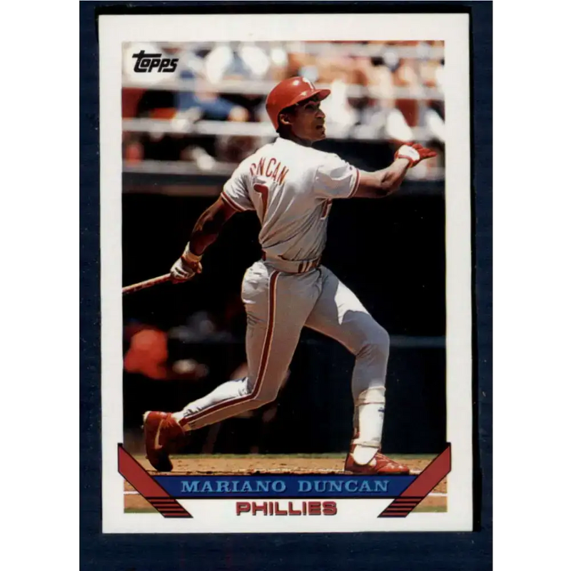 1993 Topps #371 Mariano Duncan NM-MT Philadelphia Phillies Baseball Card - Baseball Card Single