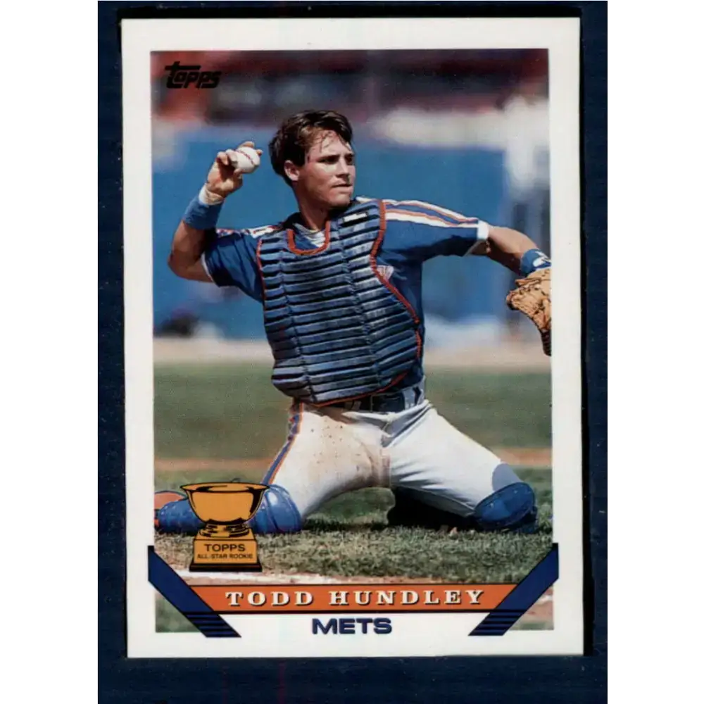 1993 Topps #380 Todd Hundley NM-MT New York Mets Baseball Card - Baseball Card Single