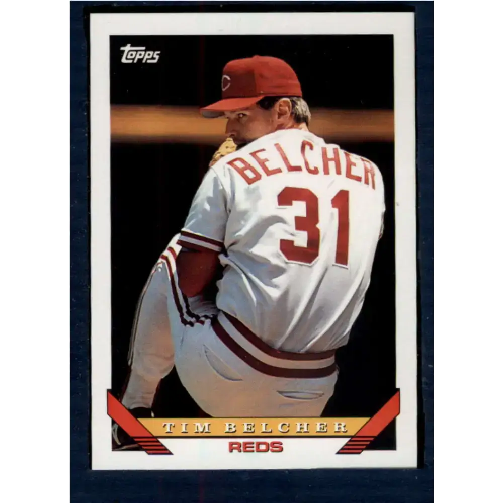 1993 Topps #382 Tim Belcher NM-MT Cincinnati Reds Baseball Card - Baseball Card Single