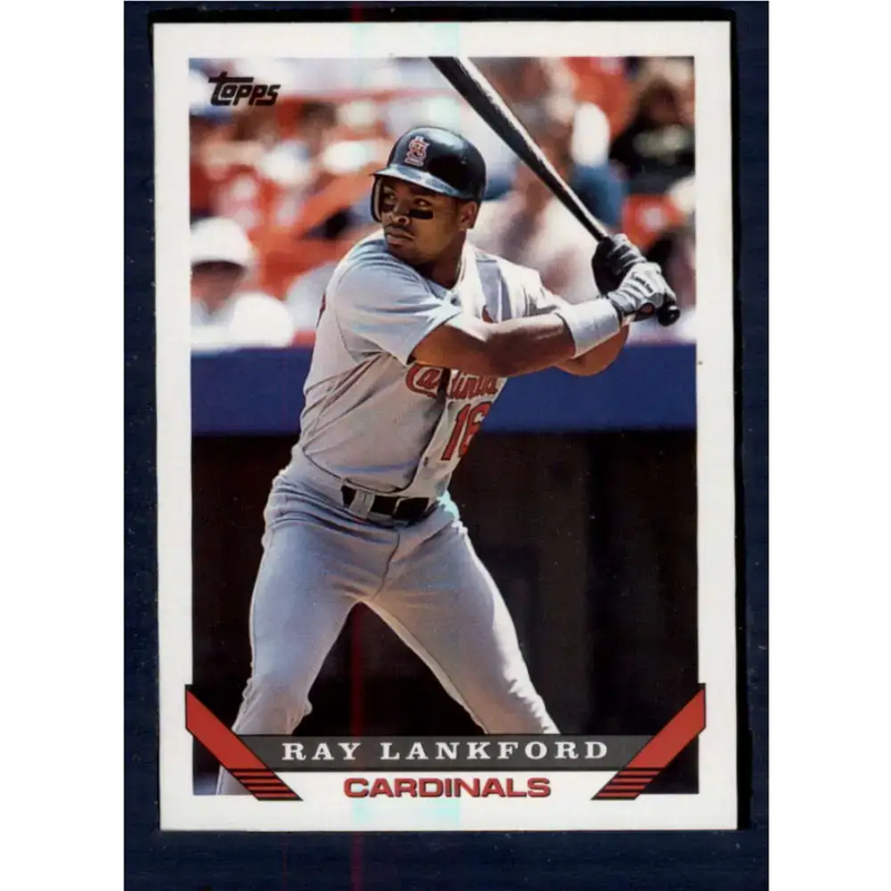 1993 Topps #386 Ray Lankford NM-MT St. Louis Cardinals Baseball Card - Baseball Card Single