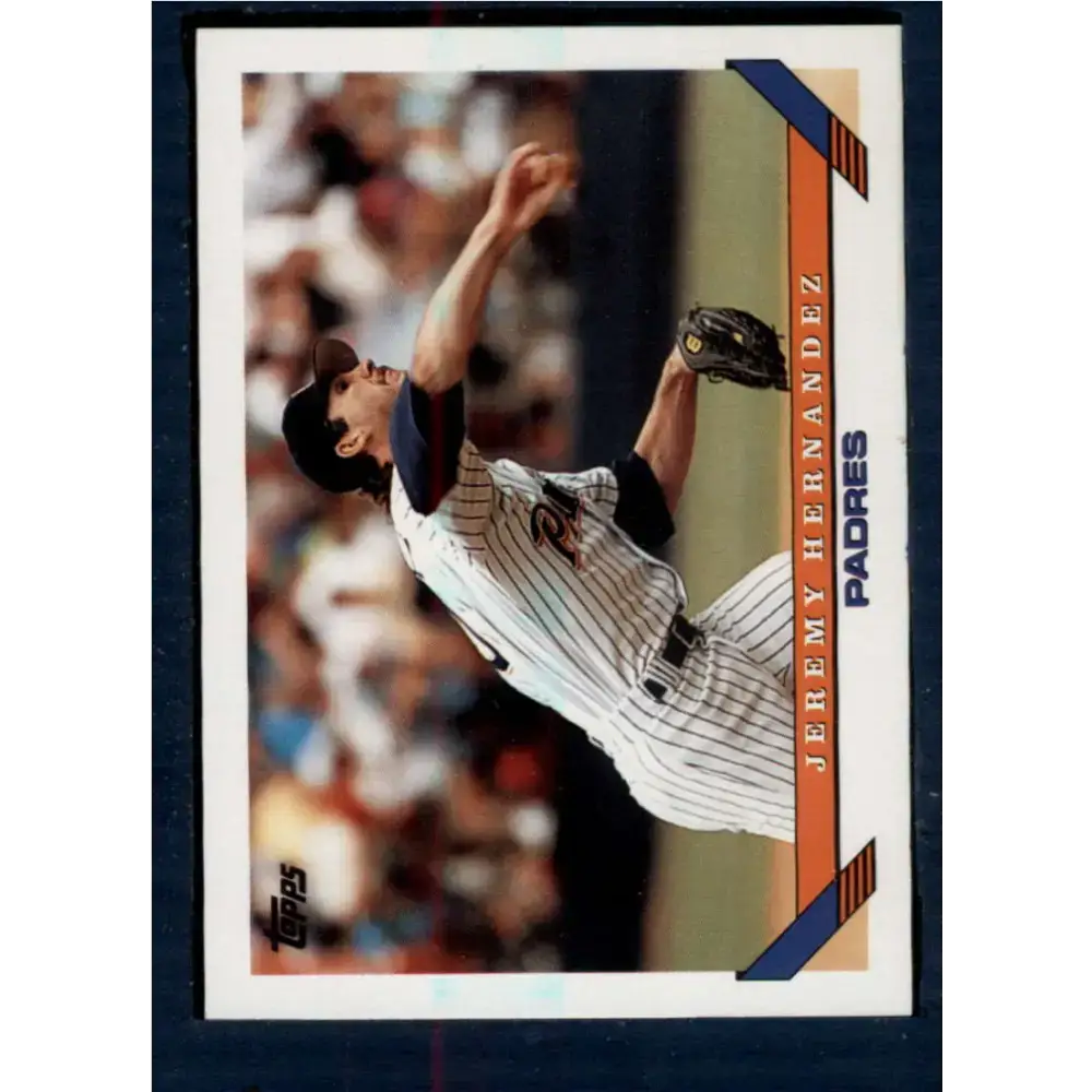1993 Topps #388 Jeremy Hernandez NM-MT San Diego Padres Baseball Card - Baseball Card Single