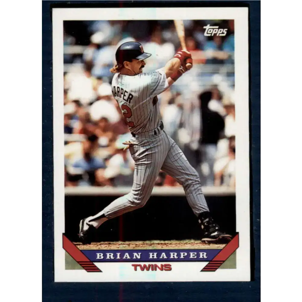 1993 Topps #389 Brian Harper NM-MT Minnesota Twins Baseball Card - Baseball Card Single