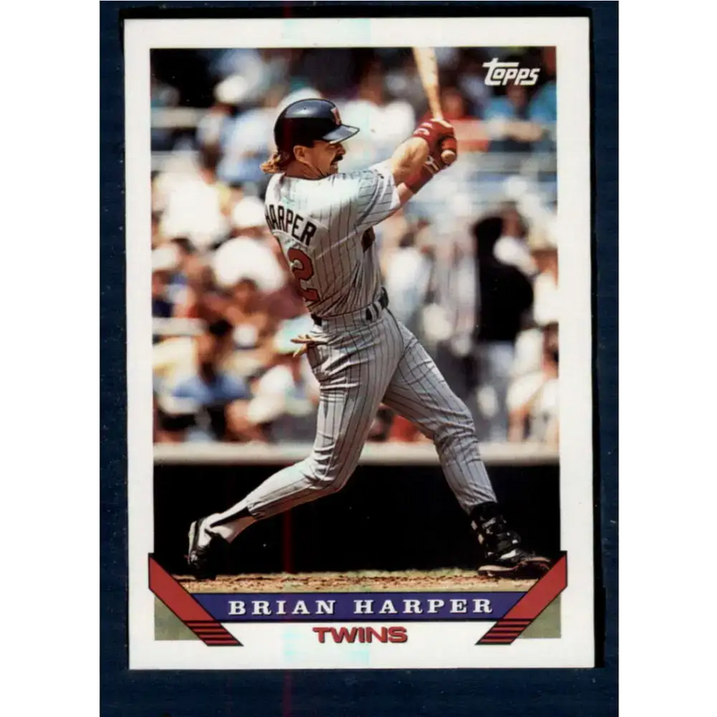 1993 Topps #389 Brian Harper NM-MT Minnesota Twins Baseball Card - Baseball Card Single