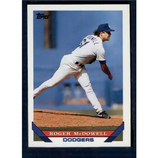 1993 Topps #39 Roger McDowell NM-MT Los Angeles Dodgers Baseball Card