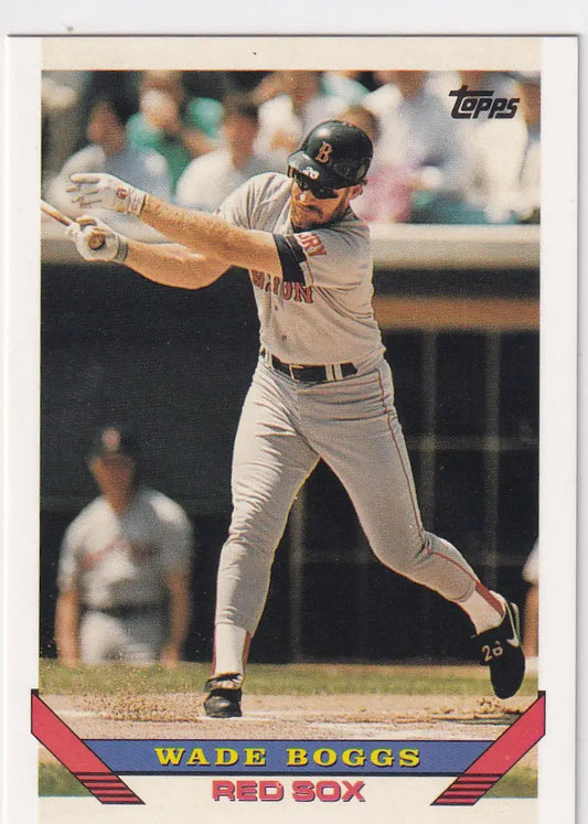 1993 TOPPS #390 WADE BOGGS- BOSTON RED SOX - Baseball Card Single