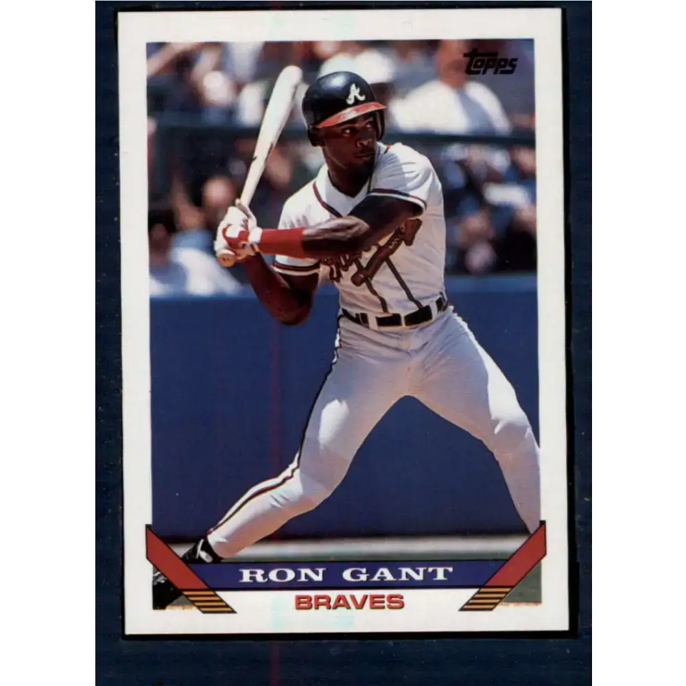 1993 Topps #393 Ron Gant NM-MT Atlanta Braves Baseball Card - Baseball Card Single
