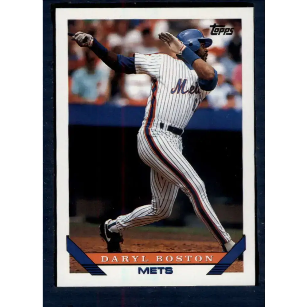 1993 Topps #399 Daryl Boston NM-MT New York Mets Baseball Card - Baseball Card Single