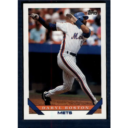 1993 Topps #399 Daryl Boston NM-MT New York Mets Baseball Card - Baseball Card Single