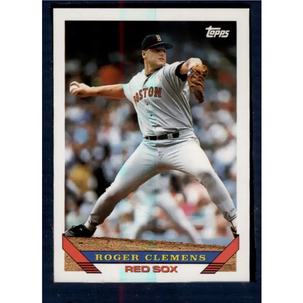 1993 Topps #4 Roger Clemens NM-MT Boston Red Sox Baseball Card - Baseball Card Single