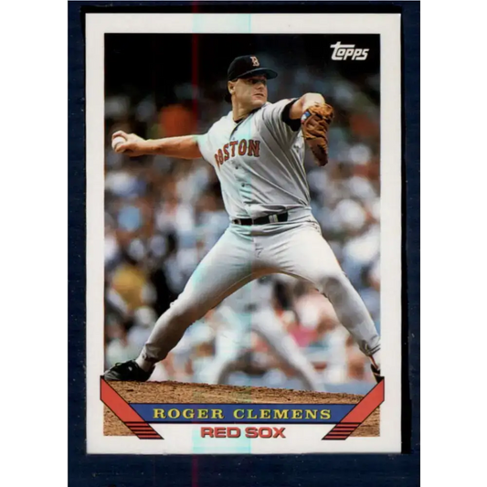 1993 Topps #4 Roger Clemens NM-MT Boston Red Sox Baseball Card - Baseball Card Single