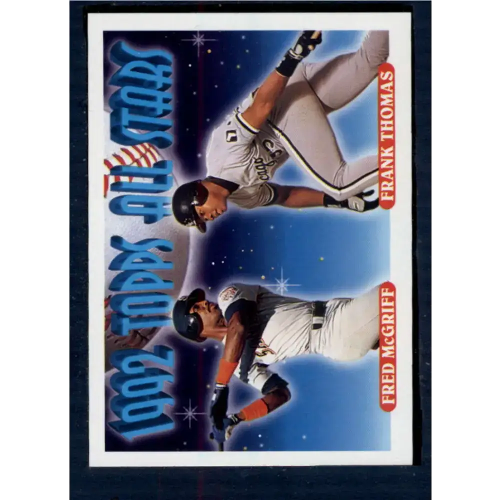 1993 Topps #401 Fred McGriff/Frank Thomas NM-MT San Diego Padres/Chicago White Sox Baseball Card