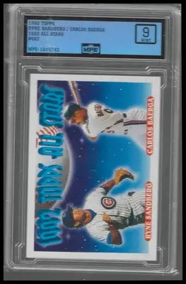 1993 Topps #402 Ryne Sandberg / Carlos Baerga MPE MINT 9 - Baseball Card Single