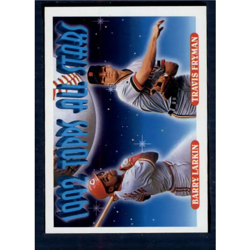 1993 Topps #404 Barry Larkin/Travis Fryman NM-MT Cincinnati Reds/Detroit Tigers Baseball Card - Baseball Card Single