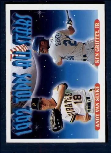 1993 Topps #405 Andy Van Slyke/Ken Griffey Jr. NM-MT AS ID:82356 - Baseball Card Single