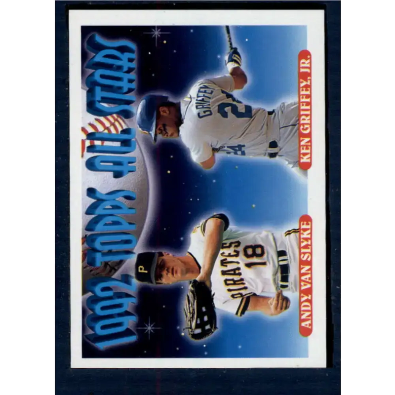 1993 Topps #405 Andy Van Slyke/Ken Griffey Jr. NM-MT Pittsburgh Pirates/Seattle Mariners Baseball Card - Baseball Card