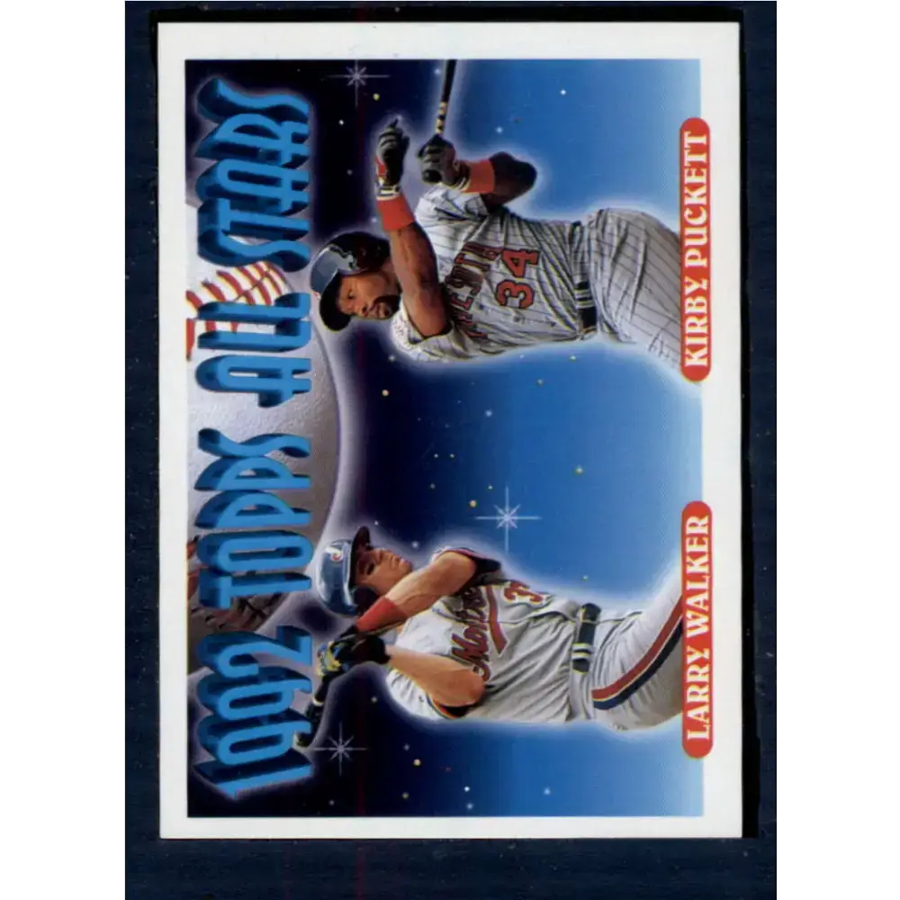 1993 Topps #406 Larry Walker/Kirby Puckett NM-MT Montreal Expos/Minnesota Twins Baseball Card - Baseball Card Single