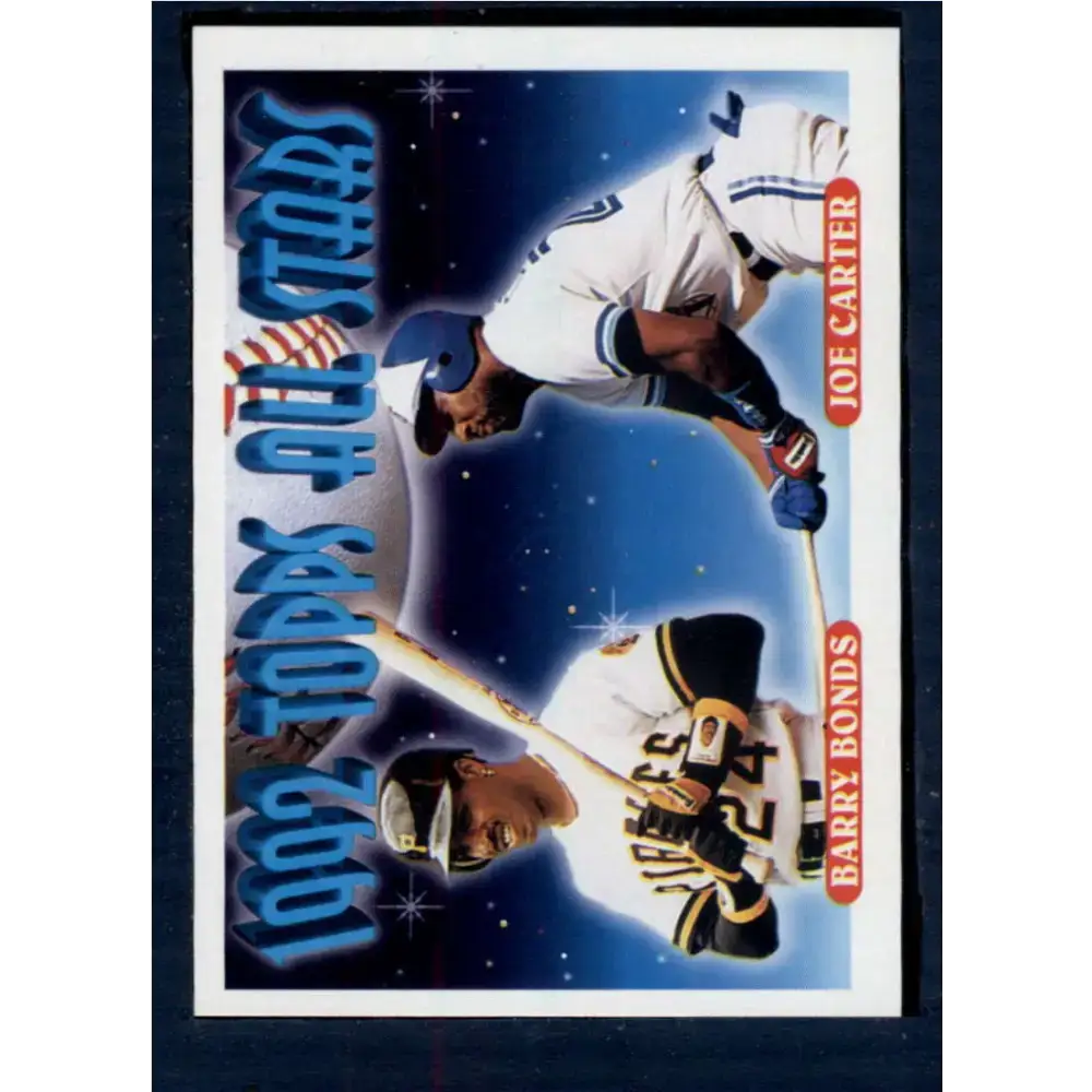 1993 Topps #407 Barry Bonds/Joe Carter NM-MT Pittsburgh Pirates/Toronto Blue Jays Baseball Card - Baseball Card Single