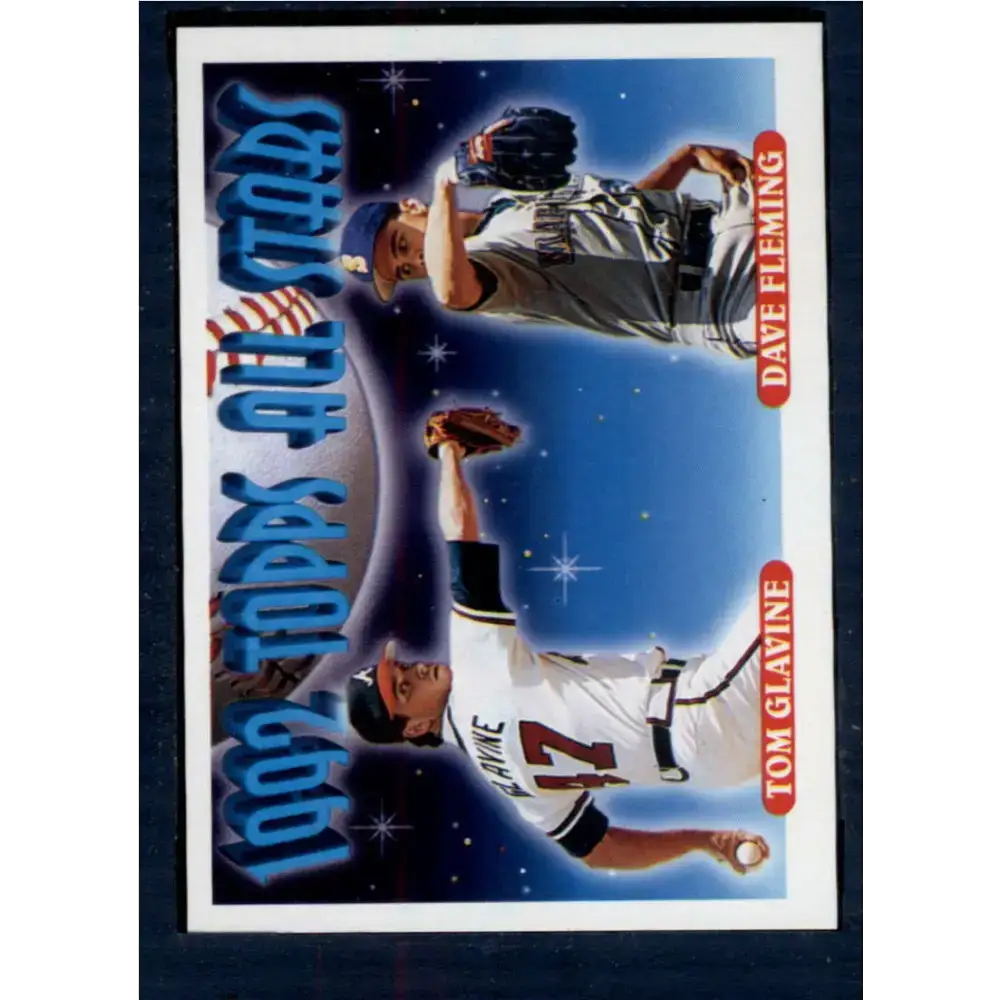 1993 Topps #410 Tom Glavine/Dave Fleming NM-MT Atlanta Braves/Seattle Mariners Baseball Card - Baseball Card Single