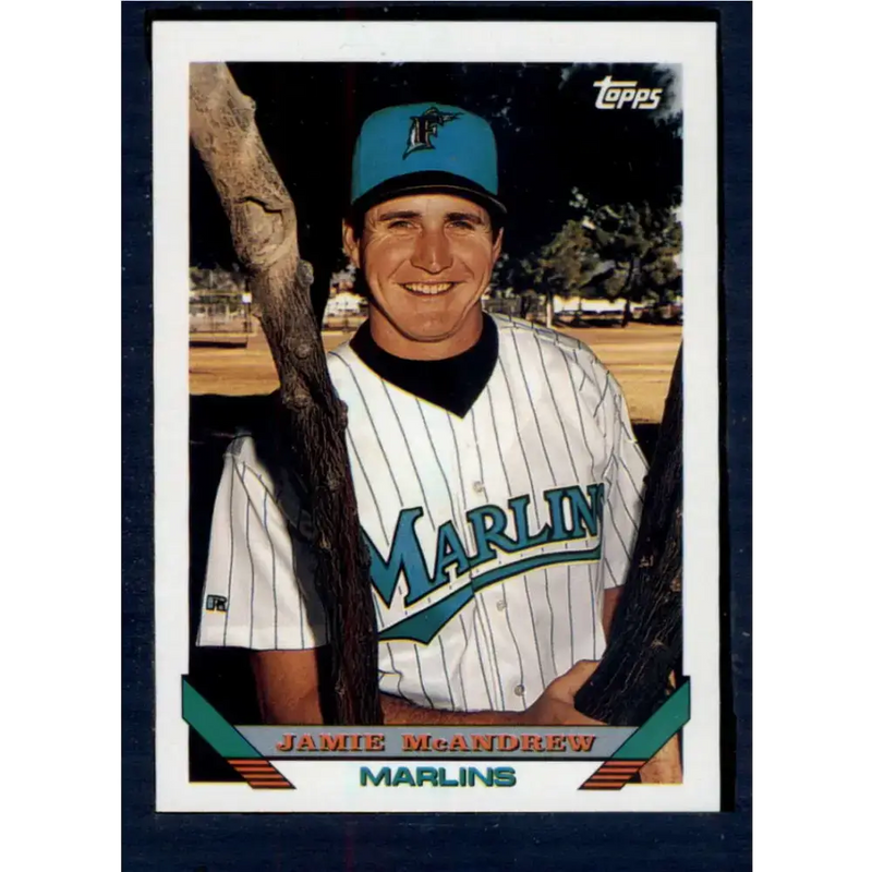 1993 Topps #412 Jamie McAndrew NM-MT Florida Marlins Baseball Card - Baseball Card Single