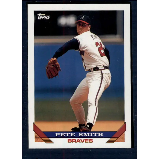 1993 Topps #413 Pete Smith NM-MT Atlanta Braves Baseball Card