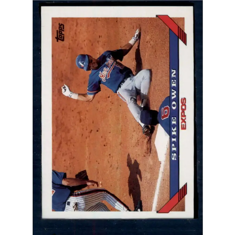 1993 Topps #42 Spike Owen NM-MT Montreal Expos Baseball Card - Baseball Card Single