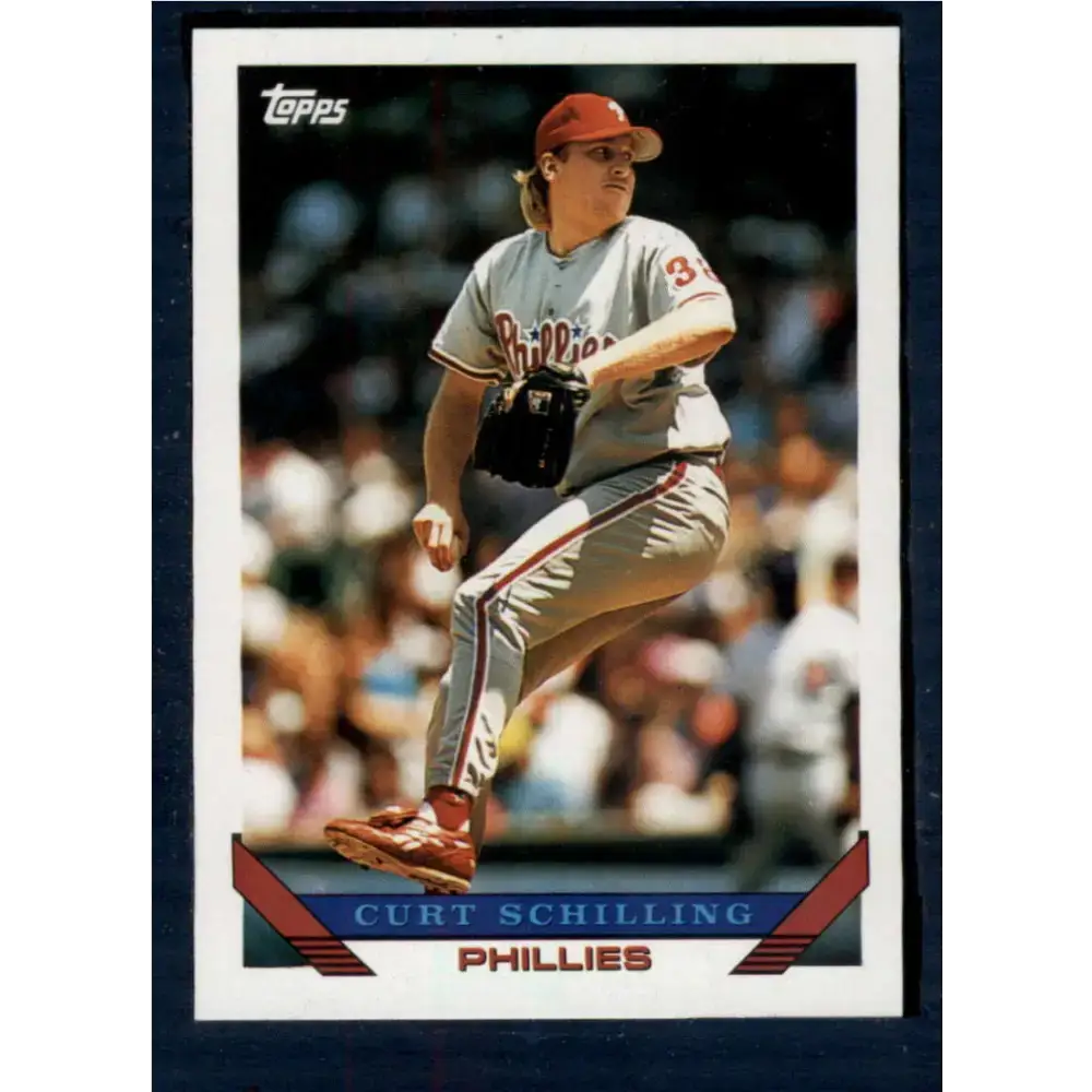1993 Topps #421 Curt Schilling NM-MT Philadelphia Phillies Baseball Card - Baseball Card Single