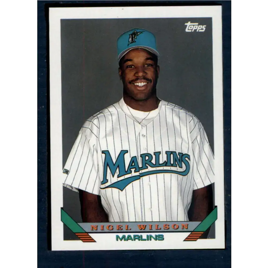 1993 Topps #426 Nigel Wilson NM-MT Florida Marlins Baseball Card - Baseball Card Single