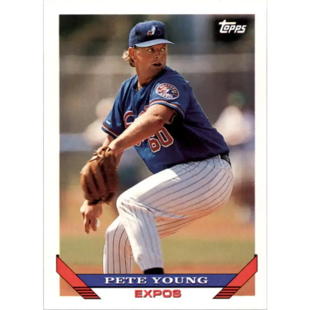 1993 Topps #432 Pete Young NM-MT Montreal Expos Baseball Card - Baseball Card Single