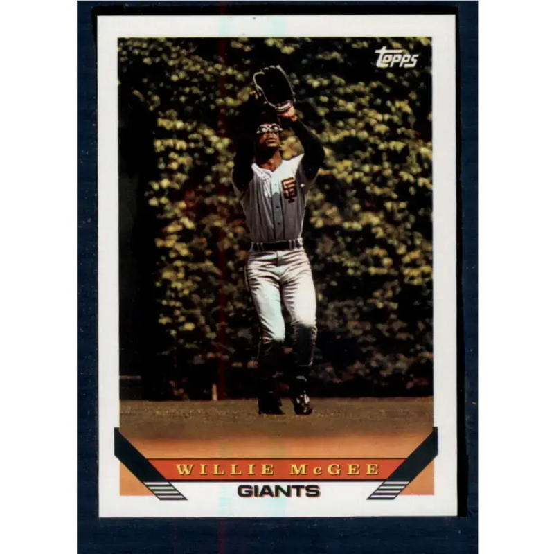 1993 Topps #435 Willie McGee NM-MT San Francisco Giants Baseball Card - Baseball Card Single