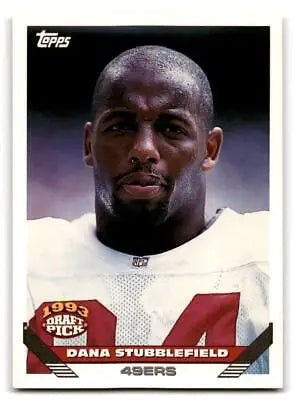 Dana Stubblefield football card from 1993 Topps #436 trading cards collection