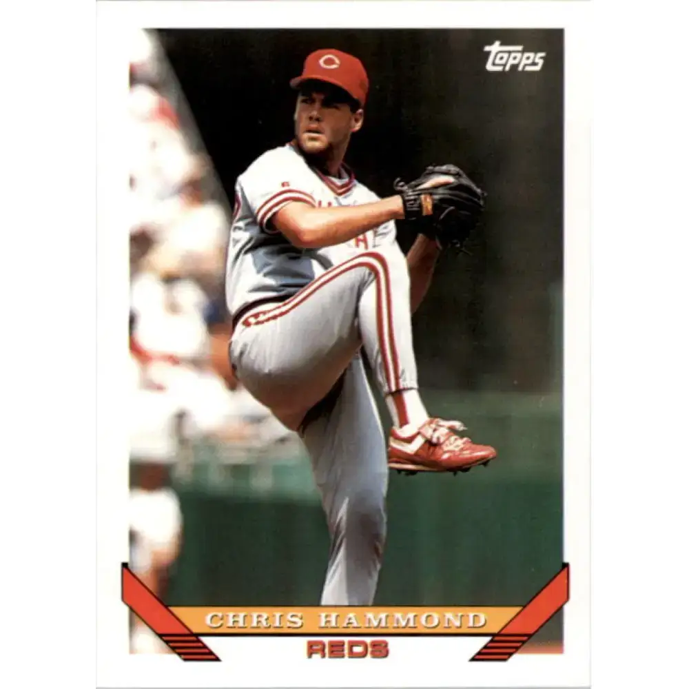 1993 Topps #437 Chris Hammond NM-MT Cincinnati Reds Baseball Card - Baseball Card Single