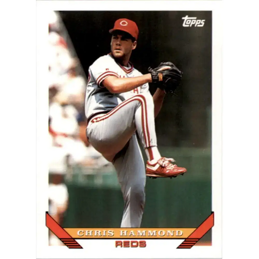 1993 Topps #437 Chris Hammond NM-MT Cincinnati Reds Baseball Card - Baseball Card Single