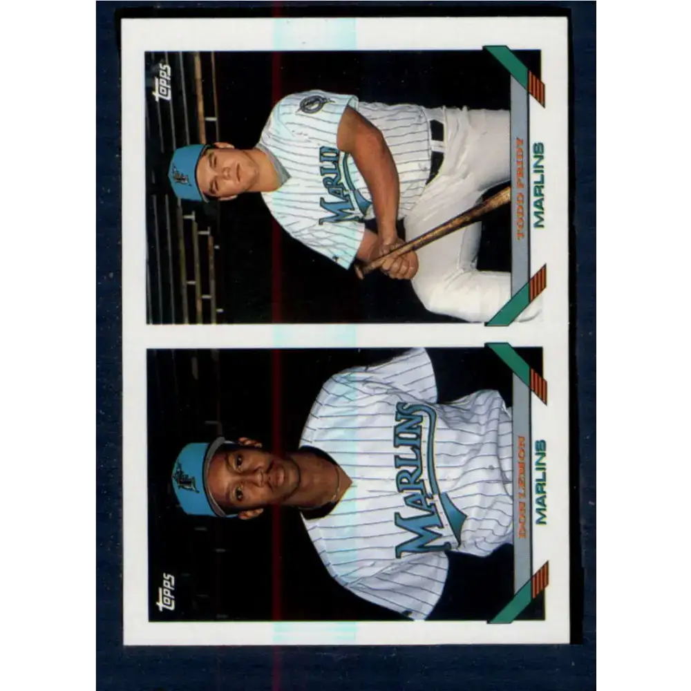 1993 Topps #441 Don Lemon/Todd Pridy NM-MT RC Rookie Florida Marlins Baseball Card
