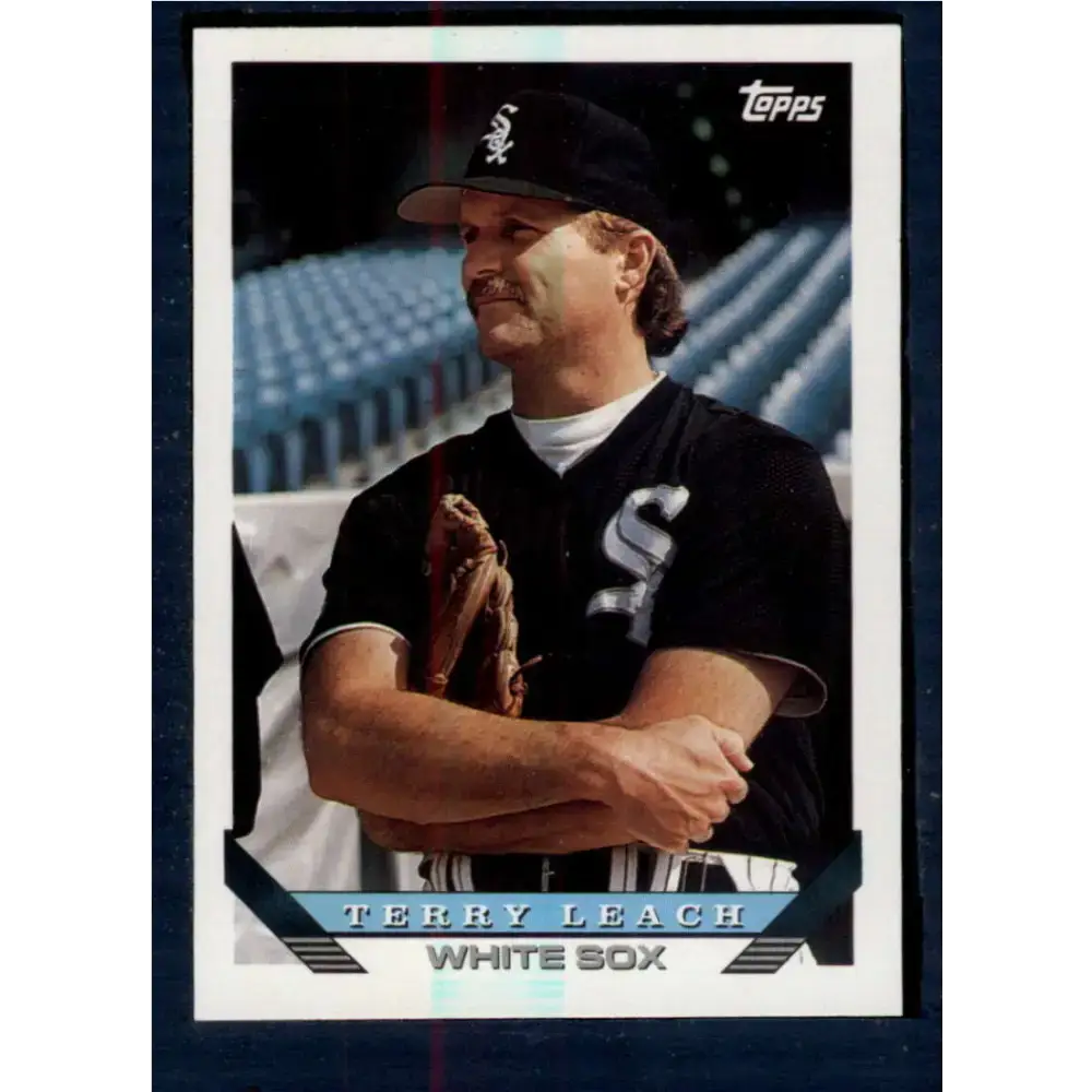 1993 Topps #443 Terry Leach NM-MT Chicago White Sox Baseball Card - Baseball Card Single