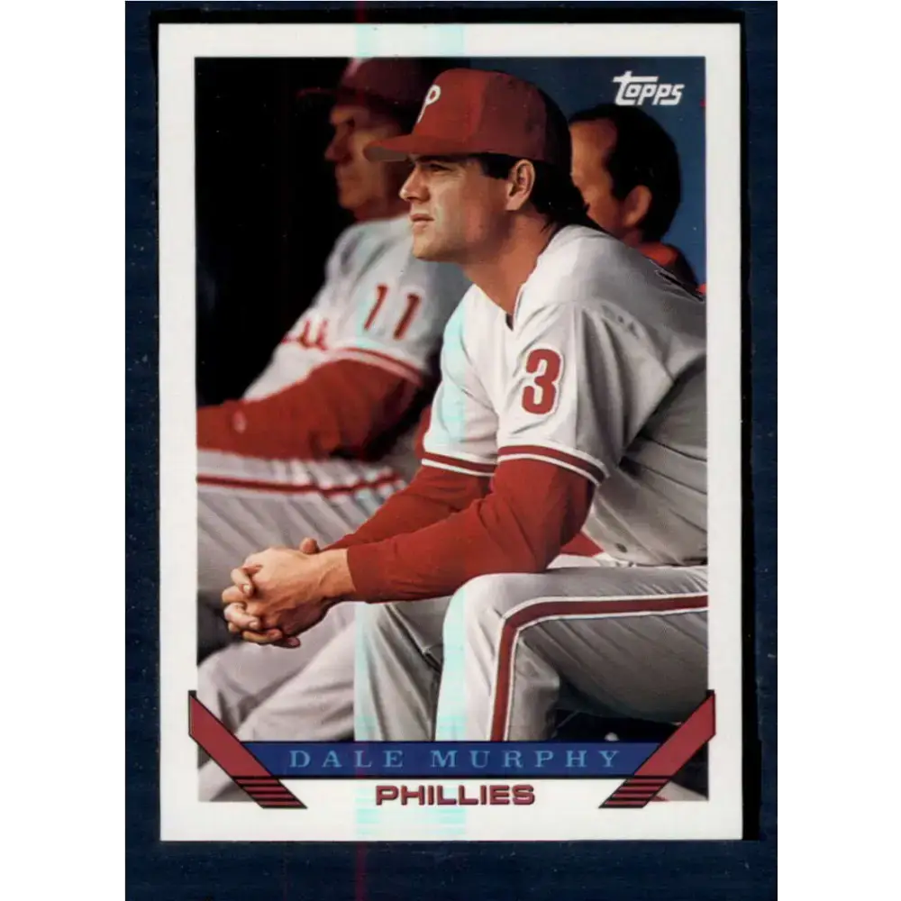 1993 Topps #445 Dale Murphy NM-MT Philadelphia Phillies Baseball Card - Baseball Card Single