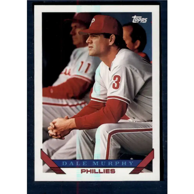 1993 Topps #445 Dale Murphy NM-MT Philadelphia Phillies Baseball Card - Baseball Card Single