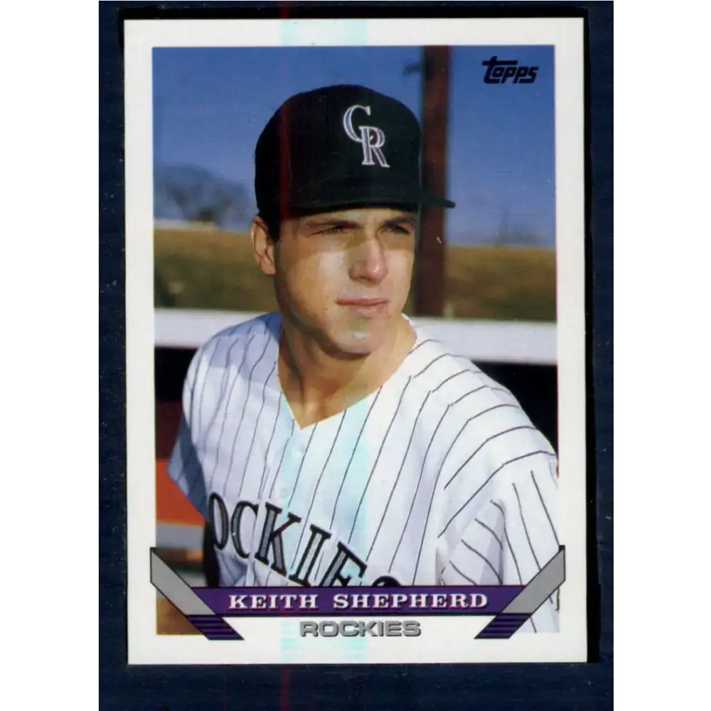 1993 Topps #447 Keith Shepherd NM-MT RC Rookie Colorado Rockies Baseball Card - Baseball Card Single