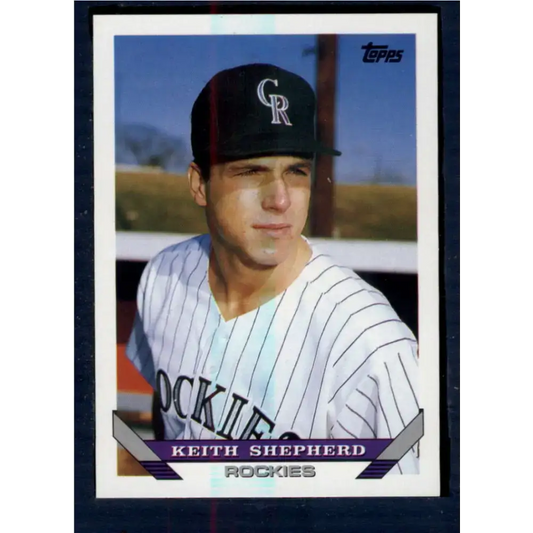 1993 Topps #447 Keith Shepherd NM-MT RC Rookie Colorado Rockies Baseball Card