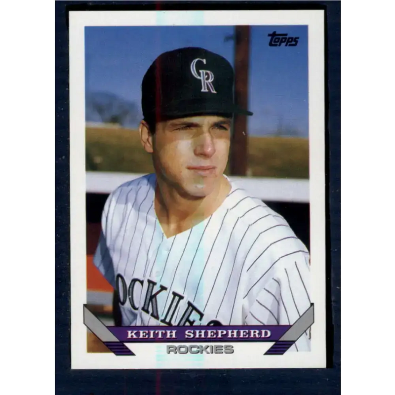 1993 Topps #447 Keith Shepherd NM-MT RC Rookie Colorado Rockies Baseball Card - Baseball Card Single