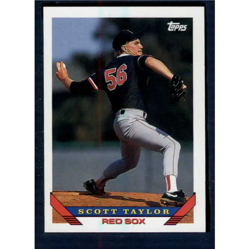 1993 Topps #456 Scott Taylor NM-MT Boston Red Sox Baseball Card - Baseball Card Single