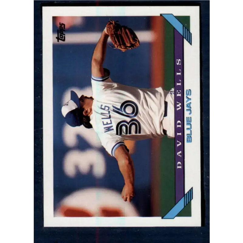 1993 Topps #458 David Wells NM-MT Toronto Blue Jays Baseball Card - Baseball Card Single