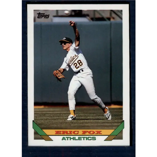 1993 Topps #46 Eric Fox NM-MT Oakland Athletics Baseball Card