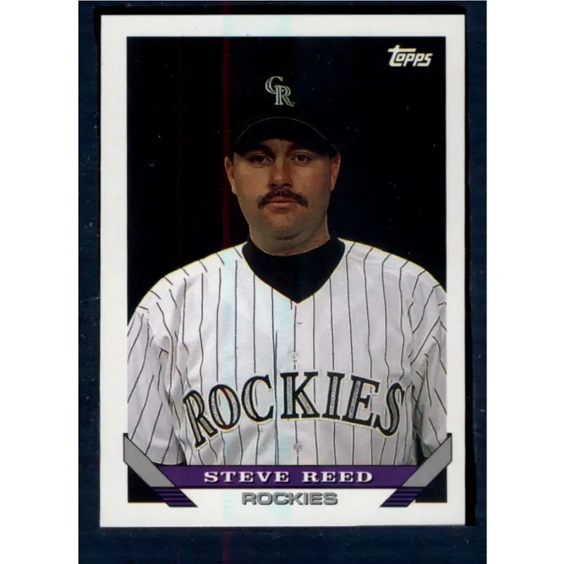 1993 Topps #461 Steve Reed NM-MT RC Rookie Colorado Rockies Baseball Card - Baseball Card Single