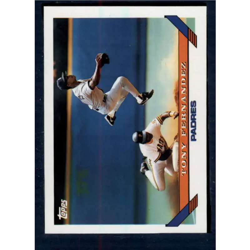 1993 Topps #465 Tony Fernandez NM-MT San Diego Padres Baseball Card - Baseball Card Single