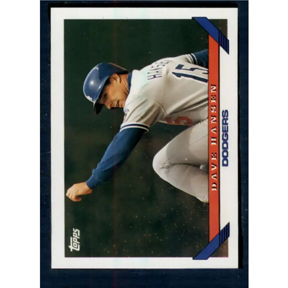 1993 Topps #469 Dave Hansen NM-MT Los Angeles Dodgers Baseball Card - Baseball Card Single