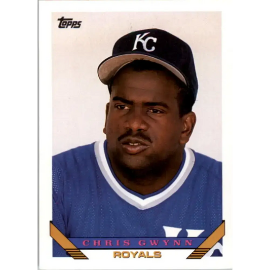 1993 Topps #472 Chris Gwynn NM-MT Kansas City Royals Baseball Card - Baseball Card Single